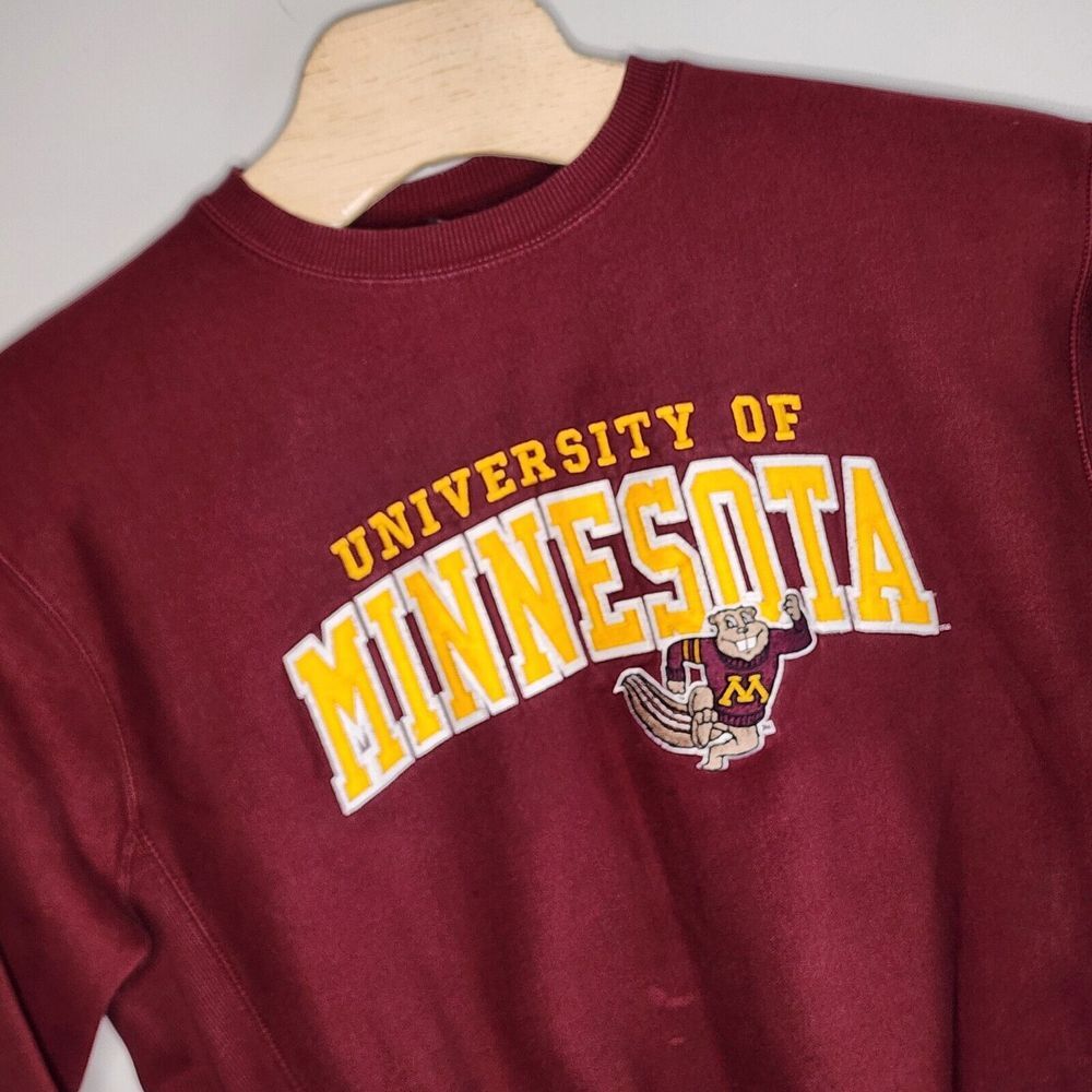 Vintage Signature Concepts University Of Minnesota Sweatshirt Burgundy M READ